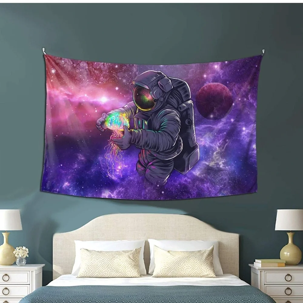 Astronaut Tapestries Wall Fantasy Space Tapestry Wall Hang 40(H) X 60(W)